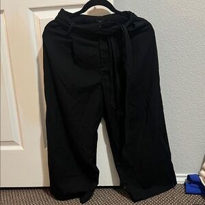 Ann Taylor Factory Black Wide Leg Trousers